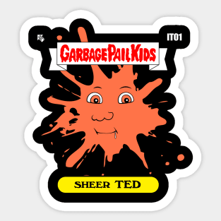 Garbage Pail Kids Sheer TED Sticker